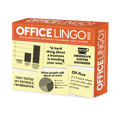 2026 Willow Creek Office Lingo 6.2" x 5.4" Day-to-Day Calendar (54345)