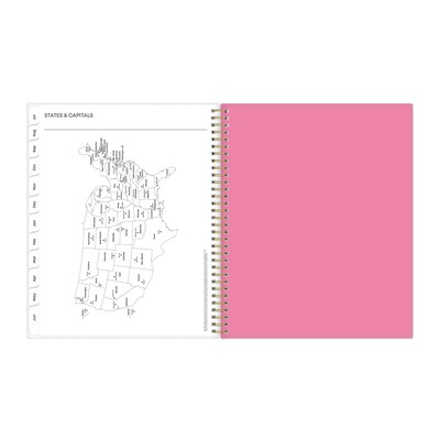 2025-2026 Blue Sky Roosevelt 8.5" x 11" Academic Year Weekly & Monthly Planner, Plastic Cover, Multicolored (128691-A26)