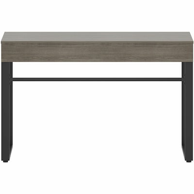 Lorell SOHO 47" W Desk with Center Drawer, Weathered Charcoal Laminate (LLR97618)