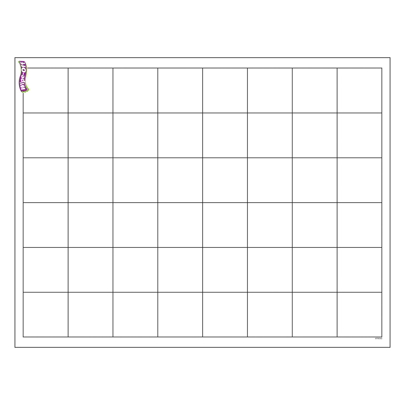 Trend Enterprises Graphing Grid Wipe Off Chart, 17 x 22 (T-27306)