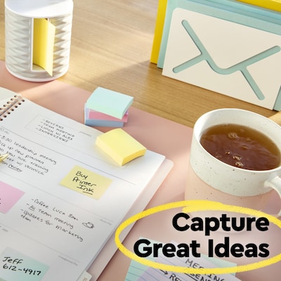Post-it Pop-up Notes, 3" x 3", Canary Collection, Lined, 100 Sheet/Pad, 6 Pads/Pack (R335)