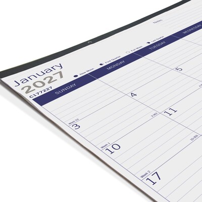 2027 Brownline DuraGlobe 22 x 17 Monthly Desk Pad Calendar (C177227-27)