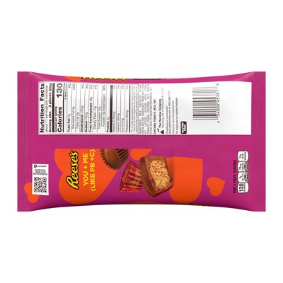 REESES Miniatures Milk Chocolate Peanut Butter Cups Valentines Candy Bag, 9.9 oz (HEC45381)