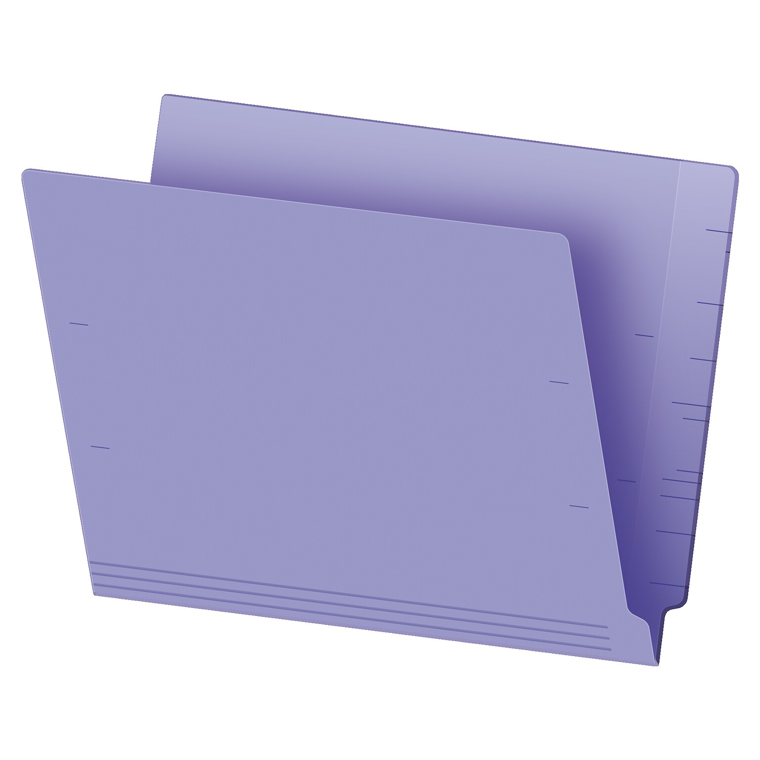 Pendaflex Recycled End Tab File Folder, Straight Cut, Letter Size, Purple, 100/Box (H110DPR)