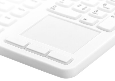 Man & Machine Really Cool Touch Wired Ergonomic Waterproof Keyboard, White (RCTLP/B5)