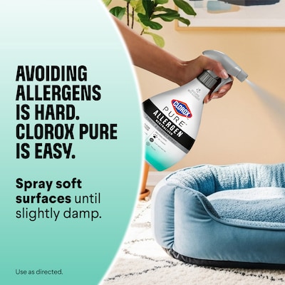 Clorox PURE Allergen Neutralizer Fabric & Carpet Spray, Clean Breeze Scent, 26 oz. (60718)