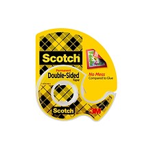 Scotch® Permanent Double Sided Tape w/Refillable Dispenser, 1/2 x 13 yds., 1 Core 1 Roll (137)
