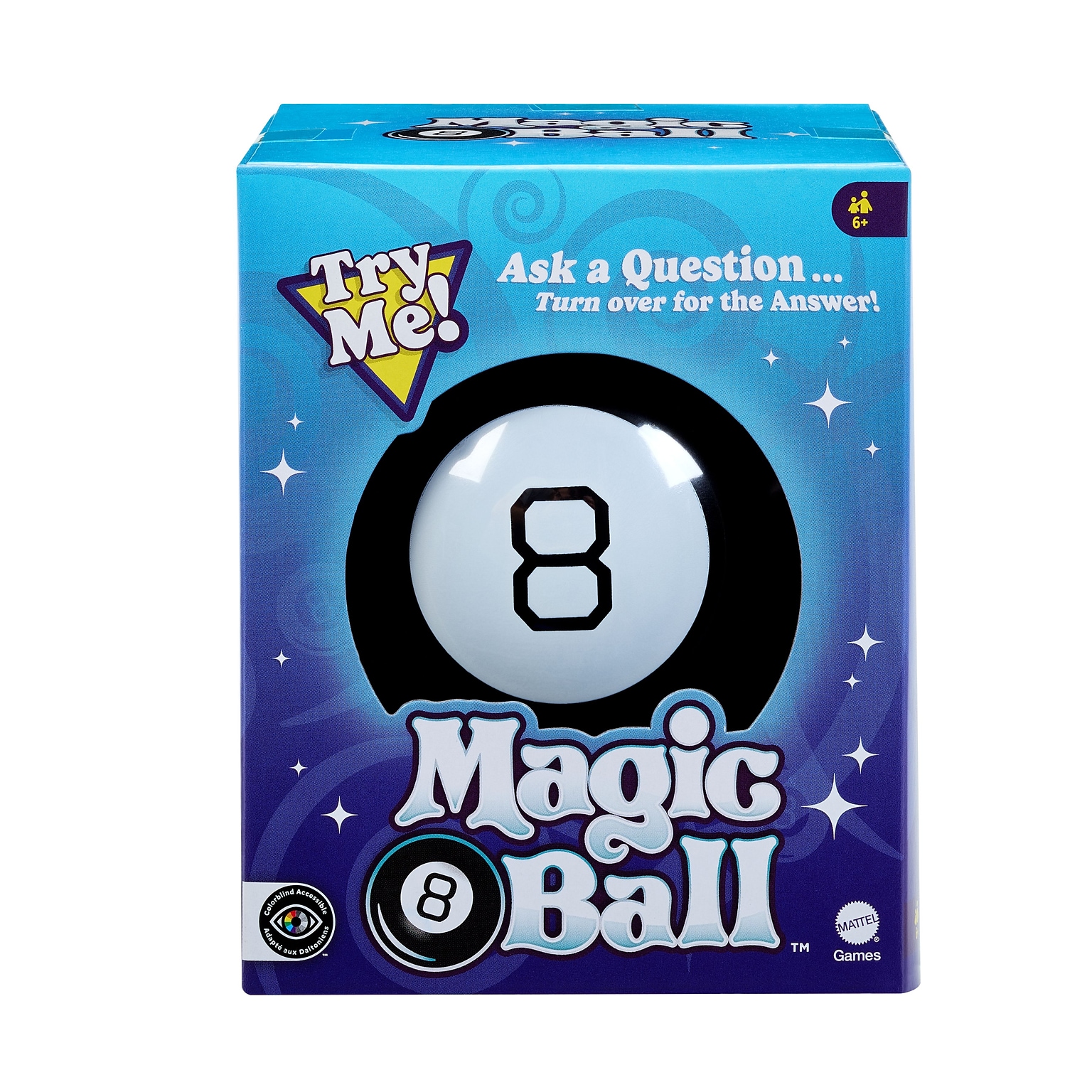 Mattel Magic 8-Ball, Black/White (30188)