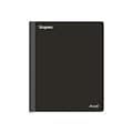 Staples Premium 3-Subject Notebook, 8.5 x 11, College Ruled, 150 Sheets, Black (ST58329)