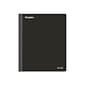 Staples Premium 3-Subject Notebook, 8.5" x 11", College Ruled, 150 Sheets, Black (ST58329)