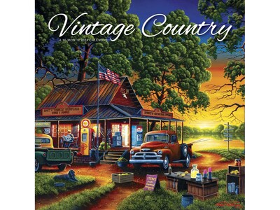 2024 BrownTrout Vintage Country 12 x 12 Monthly Wall Calendar (9781773728018)