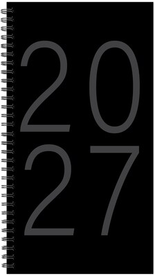 2027 Willow Creek 3.5 x 6.5 Calendar Year Weekly & Monthly Standard Planner, Black (66676)