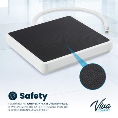 Viva Comfort ME904 BMI Scale, 550 lbs. Capacity, White (ADIME904-06-MK	)