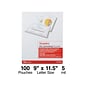 Staples Thermal Laminating Pouches, Letter Size, 5 Mil, 100/Pack (5204003/5204009)