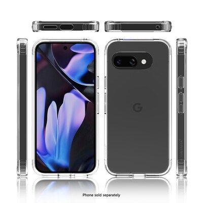 SaharaCase Venture Series Phone Case for Google Pixel 9a, Shock Absorbing, Clear (CP00791)