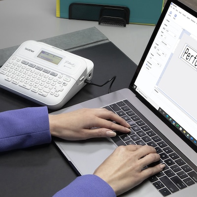 Brother P-touch Portable Label Maker, Black/White (PTD410VP)