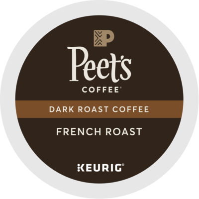 Peet's Coffee, Keurig K-Cup Pod, French Roast, 22/Box, 4 Boxes/Carton (6545XXCT)