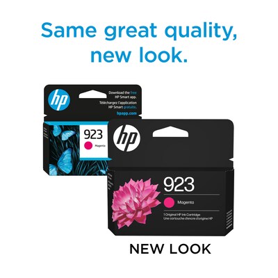HP 923 Magenta Standard Yield Ink Cartridge, Prints Up to 400 Pages (4K0T1LN)