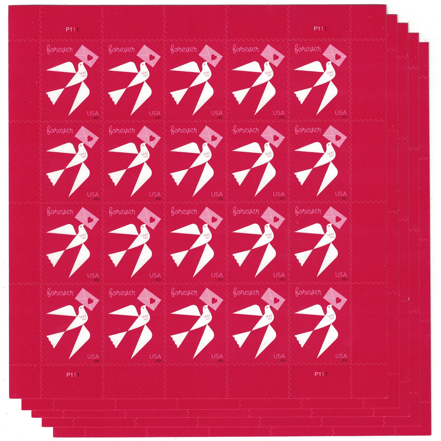 USPS Love 2024 Forever 100 Postage Stamps (FOR-LOVE24-100)