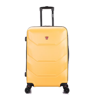 DUKAP Zonix 26" Hardside Suitcase, 4-Wheeled Spinner, TSA Checkpoint Friendly, Mustard (DKZON00M-MUS)