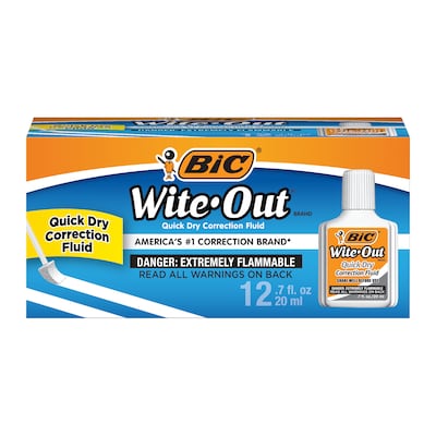 BIC Wite-Out Shake'n Squeeze Correction Pen, White