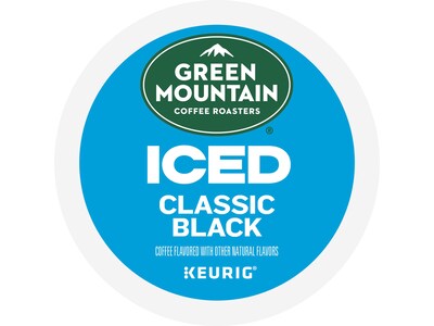 Green Mountain Coffee Roasters Classic Black Iced Coffee Keurig® K-Cup® Pods, Medium Roast, 24/Box (