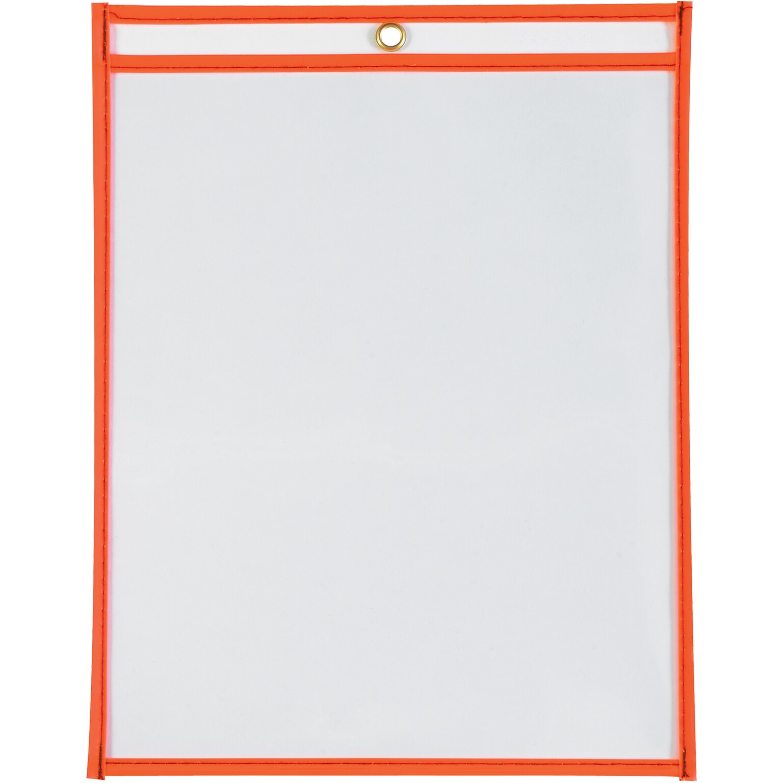 Partners Brand Lightweight Job Ticket Holder, 9 x 12, Neon Orange, 15/Carton (JTH115OR)