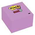 Post-it® Super Sticky Notes, 3 x 3, Iris, 90 Sheets/Pad, 5 Pads/Pack (654-5SSCG)