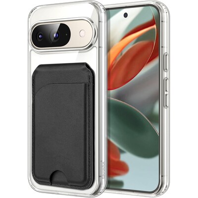 SaharaCase Clear/Scorpion Black MagSafe Phone Case for Google Pixel 9/9 Pro, Shock Absorbing, Venture (CP00606)
