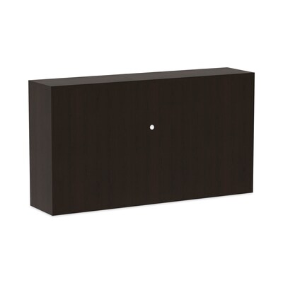 Alera Valencia Series Hutch With Doors, 64 3/4w X 15d X 35 1/2h, Espresso