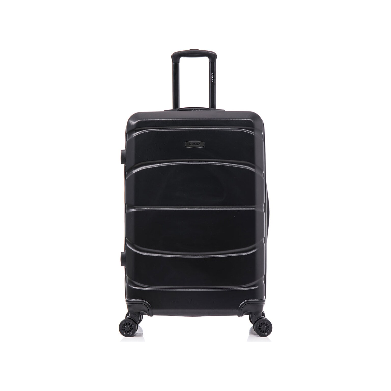 DUKAP Sense 28 Hardside Suitcase, 4-Wheeled Spinner, TSA Checkpoint Friendly, Black (DKSEN00L-BLK)