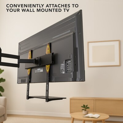 Mount-It! TV Wall Mount Bracket for Cable Box, DVD Player, Stereo Components Shelf (1 Shelf) (MI-8401)