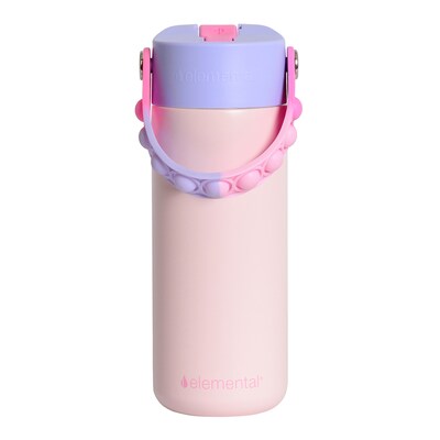Elemental Core Pop Stainless Steel Double Wall Insulated Water Bottle, 18 oz., Blush Pink Tie Dye (EMLEBC18BPTD19)