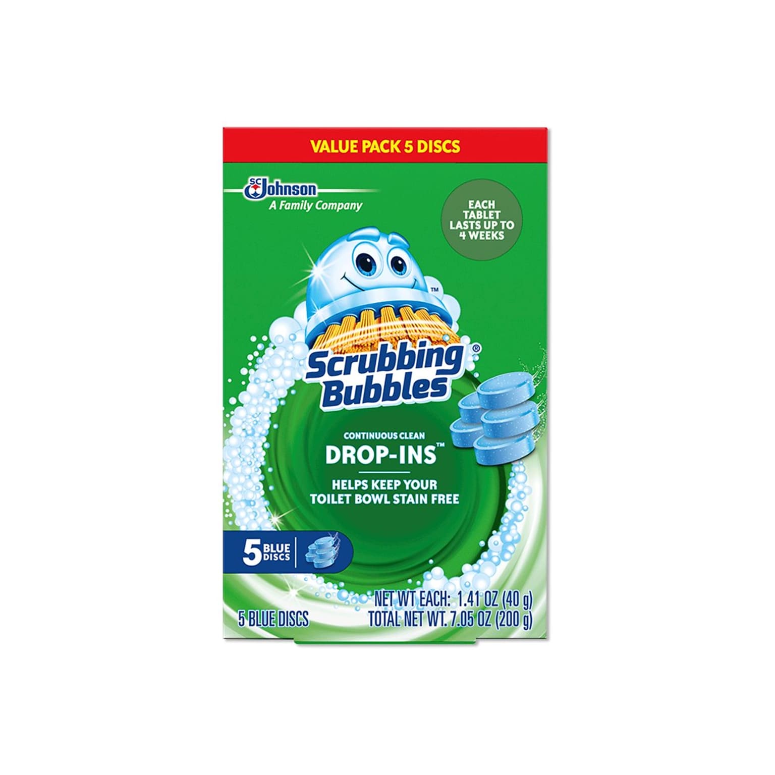 Scrubbing Bubbles Drop-Ins Toilet Cleaning Tablets, 5/Pack (307946)