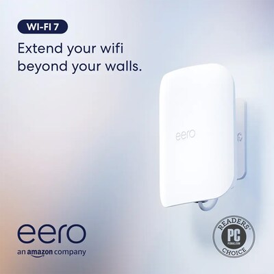 eero Outdoor 7 AX & AC Dual-Band Mesh Wi-Fi Router, White (EOSN10111)