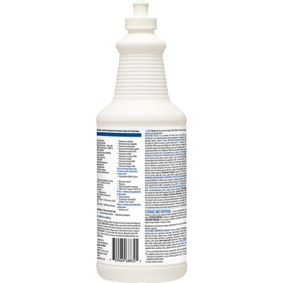 Clorox Healthcare Bleach Germicidal Cleaner, Pull-Top 32 Ounces, 6 Bottles/Case (68832)