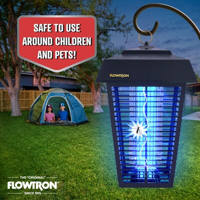 Flowtron Eletric Bug Zapper, 1-1/2 Acre of Coverage, 40W Bulb & 5600V Instant Killing Grid (FLWBK80D)