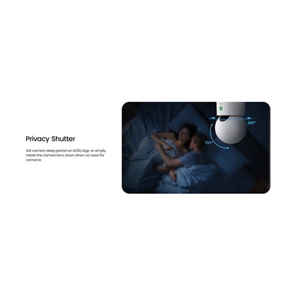 aosu Wireless Smart Security Camera, White (C2E2BH11)