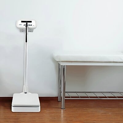 Viva Comfort Digital BMI Physician Weight & Height Scale, 660 lbs. Capacity, White (ADI904-01-MK)