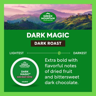 Green Mountain Dark Magic Coffee Keurig® K-Cup® Pods, Dark Roast, 24/Box (5000378882)