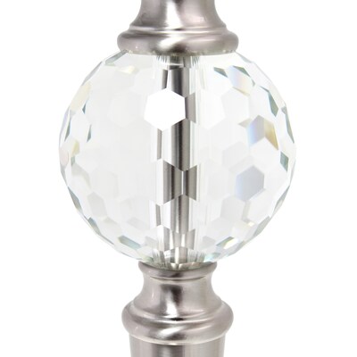Lalia Home Classix 63"/29" Brushed Nickel Three-Piece Floor/Table Lamp Set with Tapered Shades (LHS-1000-BN)