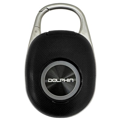 Dolphin Audio Wireless Bluetooth Portable Clip Speaker, Waterproof, Black (CLP-500)
