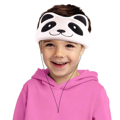 Contixo H1 Adjustable Fleece Headband Headphones, Panda (CNXH1PANDA)