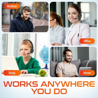 Delton 12Y Stereo Headset, USB-A/USB-C (DWH12YAC)