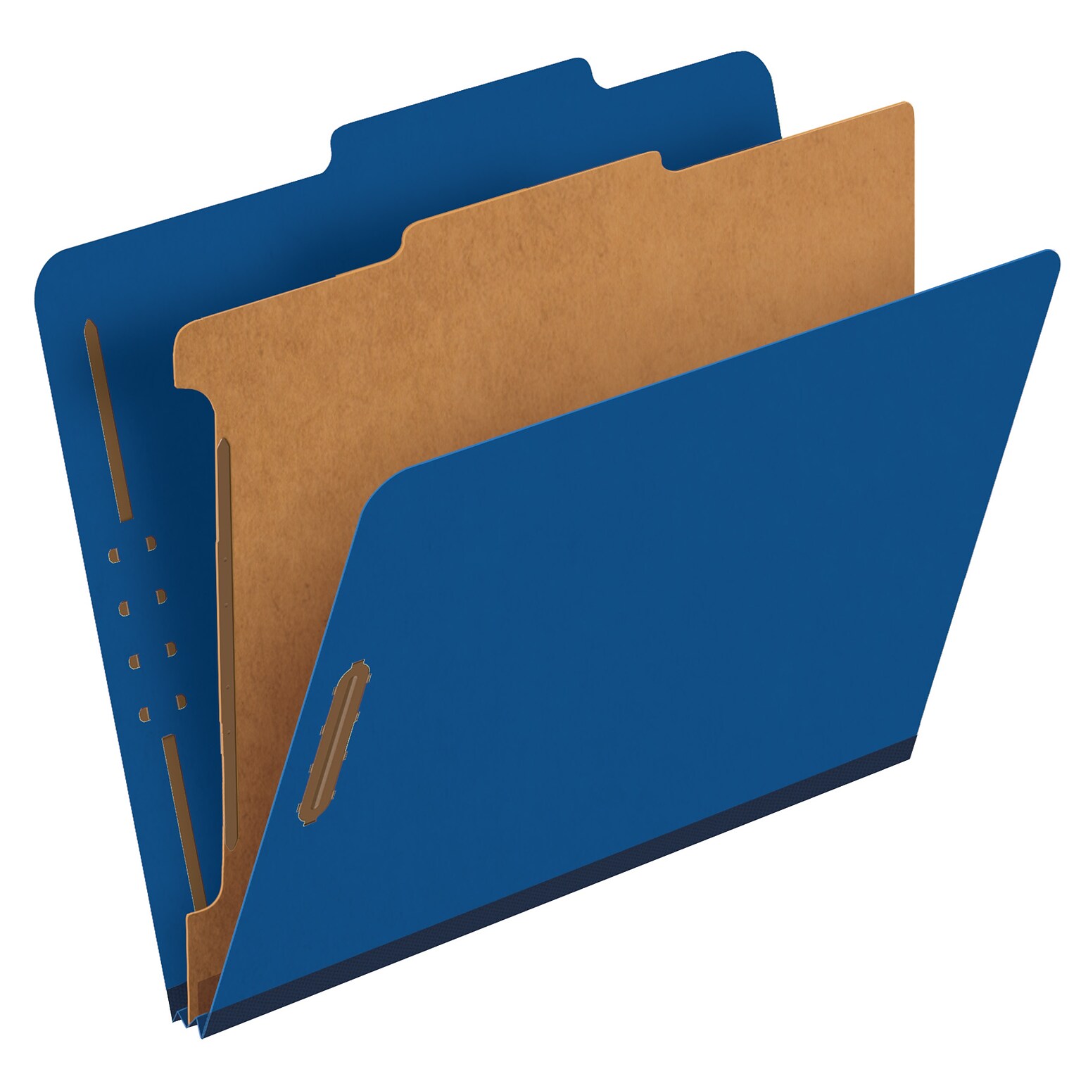 Pendaflex Pressboard Classification Folder, 1-Dividers, 1 3/4 Expansion, Letter Size, Dark Blue, 10/Box (23732P)