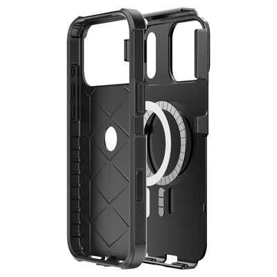 TUFF8 Impact Dual-Layer Rugged MagSafe Phone Case for iPhone 18 Pro Max, Shock Absorbing, Black (T8I-IP1804)