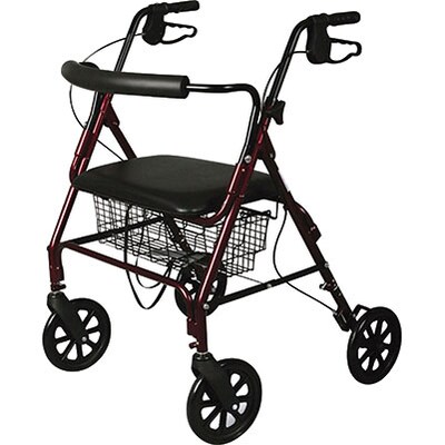 Medline® Rollator with 8 Wheels; Burgundy