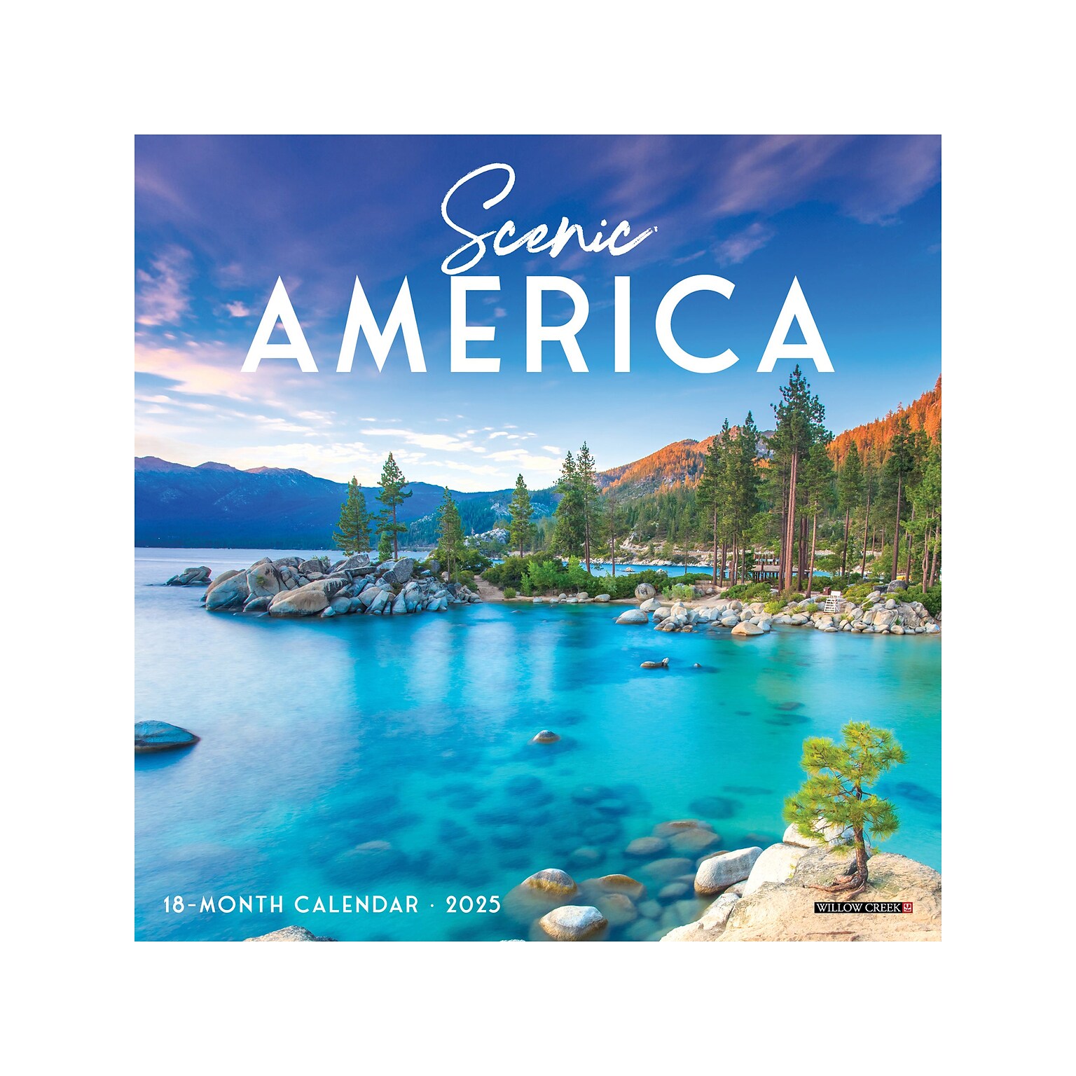 2025 Willow Creek Scenic America 7 x 7 Monthly Wall Calendar (48238)