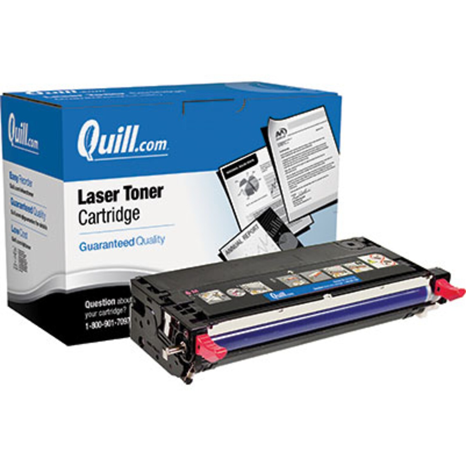 Quill Brand Remanufactured Laser Toner Cartridge Comparable to Dell H514C High Yield Magenta (100% Satisfaction Guaranteed)