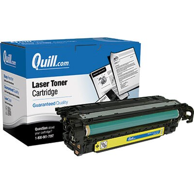 Quill Brand Remanufactured HP 504A (CE252A) Yellow Laser Toner Cartridge (100% Satisfaction Guarante